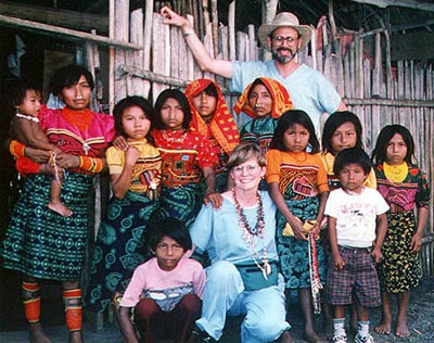 Diane and Steven Gele with Kuna People